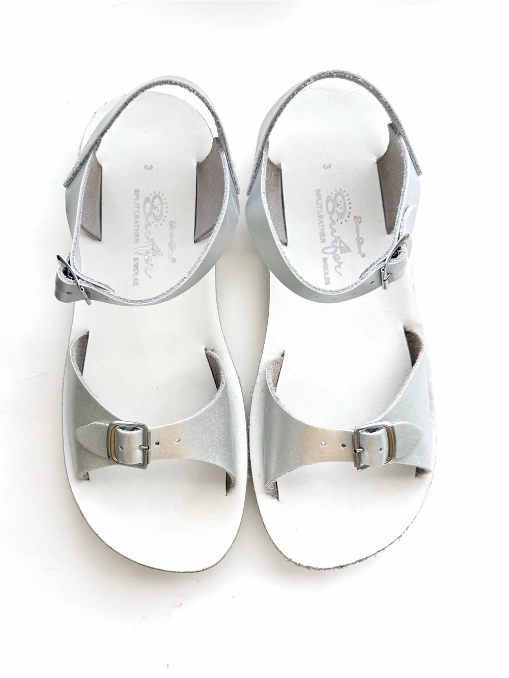 Sun-San Surfer Silver - Little Kid Sandals Size 3